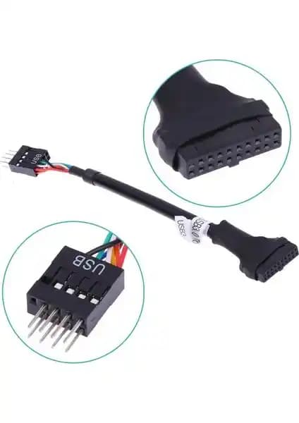 Alfais 5026 19-20 Pin USB 3.0 to 9 USB 2.0 Dönüştürücü Adaptör Kablosu İncelemesi