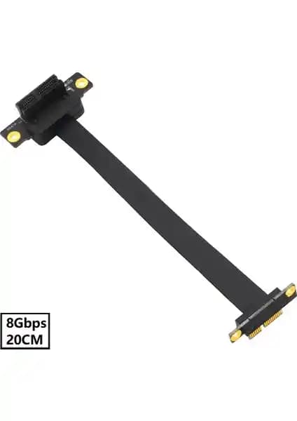 Alfais 5087 PCI-Express 1x Riser Kablosu 20cm yüksek hız ve dayanıklılık sağlayan bağlantı çözümü