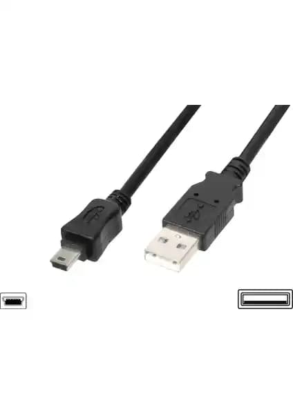 Assmann Usb 2.0 Bağlantı Kablosu 1.80 Metre Siyah Yüksek Hızlı Veri Aktarımı