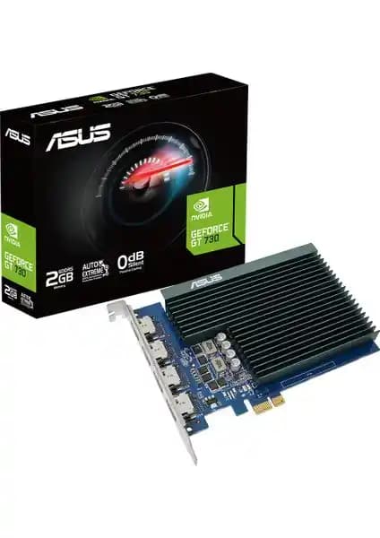 Asus GEFORCE GT 730 2GB 64bit DDR5 Ekran Kartı Çoklu Monitör ve Sessiz Çalışma Özellikleriyle