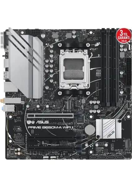 Asus Prime B650M-A Wi-Fi II Anakartıyla Güçlü ve Yenilikçi Bilgisayar Sistemleri