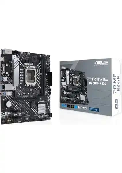 Asus Prime B660M-K D4 Anakart: Yüksek Performans ve Güçlü Bağlantı Seçenekleriyle Tanıtım