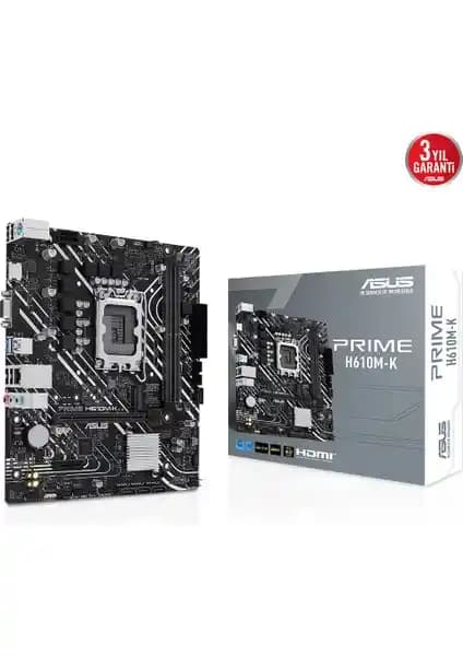 Asus Prime H610M-K Anakartı: Güncel Oyun ve İş İhtiyaçlarına Uygun Yüksek Performanslı Anakart
