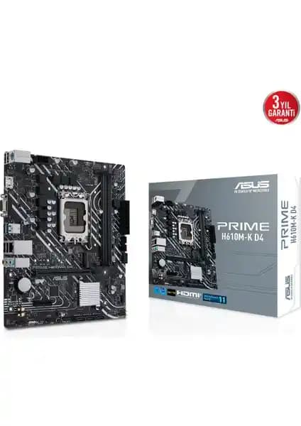 ASUS Prime H610M-K D4 Anakart İncelemesi: Güçlü ve Çok Yönlü Bilgisayar Anakartı
