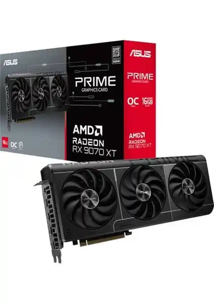 Asus PRIME RX 9070 XT Ekran Kartı: Yüksek Performans ve Güvenilirlik Özellikleri
