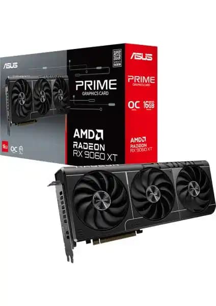 Asus PRIME-RX9060XT-O16G Ekran Kartı: Yüksek Performans ve Gelişmiş Soğutma Teknolojileri
