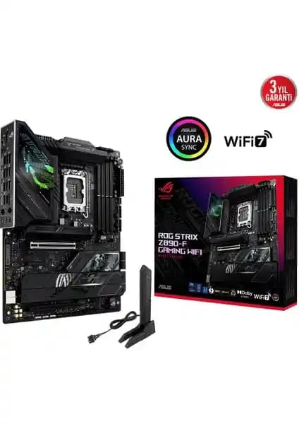 ASUS ROG STRIX Z890-F GAMING WIFI DDR5 ATX Anakart Yüksek Performans ve Bağlantı Özellikleriyle