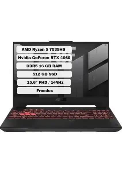 Asus TUF Gaming A15 FA507NV-LP103: Güçlü ve Taşınabilir Oyun Bilgisayarı Özellikleri