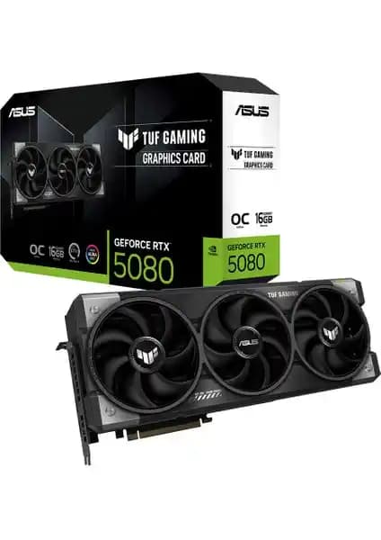 ASUS TUF RTX 5080 O16G GAMING Ekran Kartı: Yüksek Performans ve Dayanıklılık Özellikleri