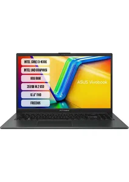 Asus VivoBook Go 15 E1504GA-NJ251: Hafif ve Dayanıklı Günlük Kullanım Dizüstü Bilgisayarı