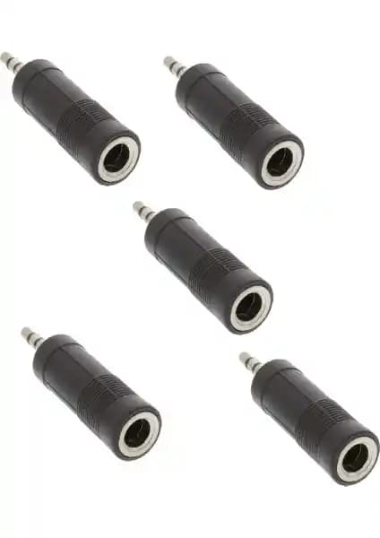 Ata Elektronik 5 Adet Jak Çevirici Dönüştürücü Ses Bağlantısı İçin Profesyonel Çözüm