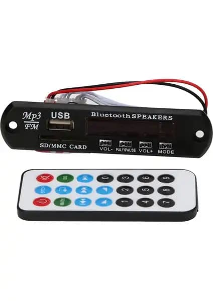 Aux USB SD Çevirici Dijital Göstergeli MP3 Player Araç İçin Yüksek Ses Kalitesi Sunar