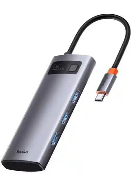 Baseus 100W 5in1 Type-C Hub ile Çok Yönlü Bağlantı Çözümünüzü Geliştirin