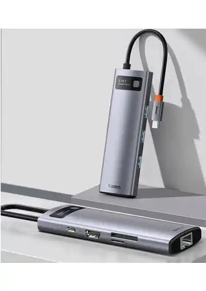 Baseus 8in1 Çoklayıcı: Çok Fonksiyonlu Type-C Hub ile Bağlantı Çözümlerinizde Yenilik