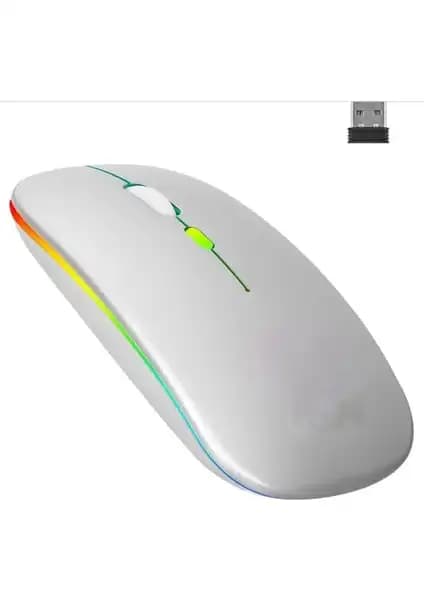Batcell RGB LED Kablosuz Mouse: Ergonomik ve Şık Tasarımıyla Ofis ve Ev Kullanımı İçin Ideal
