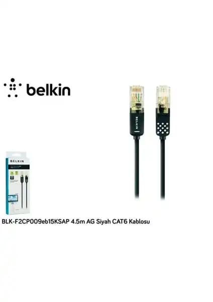 Belkin Siyah Cat6 Kablo 4.5 Metre Uzunluk ve Yüksek Performans Özellikleri