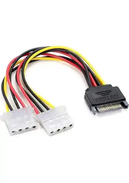 Boblov Sata 15 Pin Erkek ve Molex 4 Pin Dişi Y Power Kablo İncelemesi