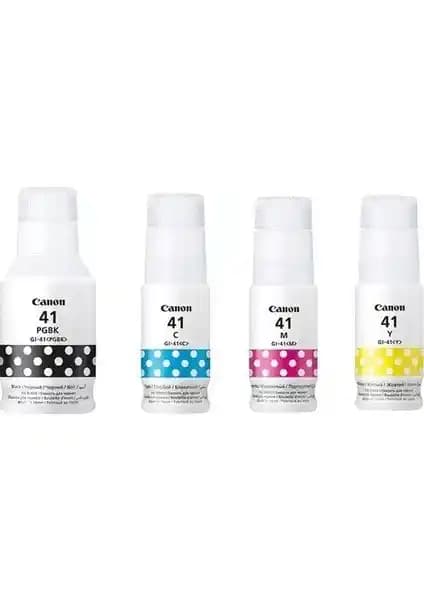 Canon Gı-41 Serisi Orijinal Mürekkep Seti Dört Renkli Yüksek Kalite Baskı Çözümü