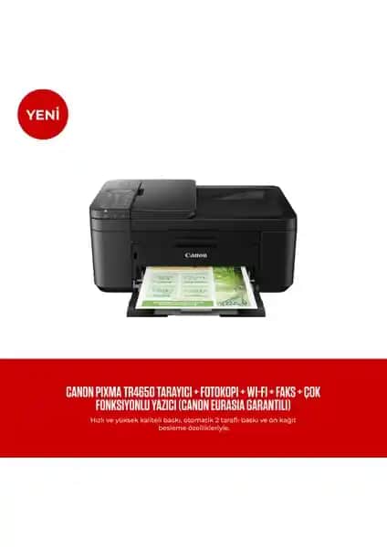 Canon Pixma TR4650 Çok Fonksiyonlu Yazıcıyla Verimli Çalışma Ortamları Yaratın