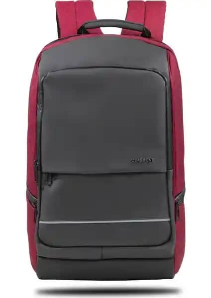 Classone BP-IT705 Pavia 15.6 İnç Notebook Sırt Çantası Bordo Renkli Şık ve Dayanıklı