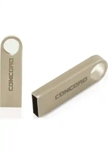 Concord 8GB USB 2.0 Metal Flash Bellek: Şık ve Dayanıklı Taşınabilir Veri Depolama Çözümü