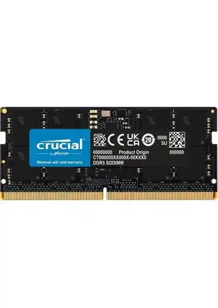 Crucial 32GB DDR5 4800MHz Notebook RAM ile Yüksek Performans ve Güvenilirlik Sağlayın
