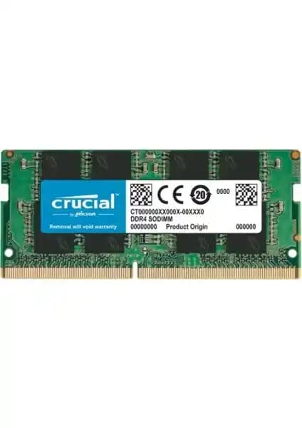 Crucial NTB 8GB 3200MHz DDR4 Notebook Belleği Yüksek Performans ve Güvenilirlik Sunar