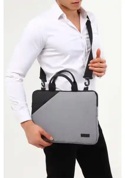 D'Vers Siyah Su Geçirmez 15.6 İnç Darbeye Karşı Korumalı Notebook Çantası