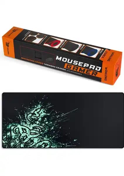 Dalong Desenli Mouse Pad 90x40 cm Geniş ve Dayanıklı Yüksek Hassasiyetli Çalışma ve Oyun Aksesuarı