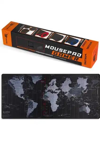 Dalong Dünya Haritalı Mouse Pad 90x40cm Geniş ve Dayanıklı Masa Üstü Aksesuarı