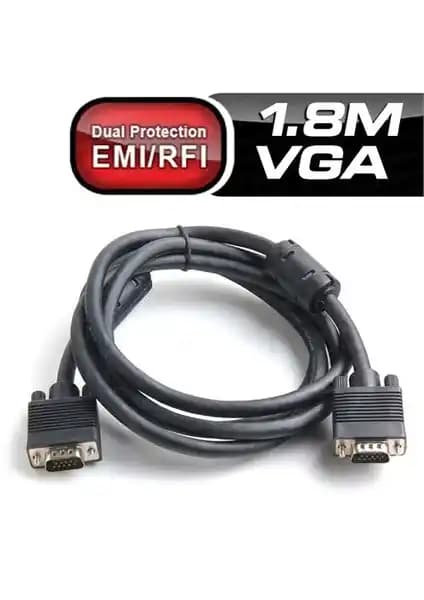 Dark 1.8 Metre Ferrit Çekirdekli EMI/RFI Filtreli VGA Monitör Kablosu Özellikleri ve Kullanım Avantajları