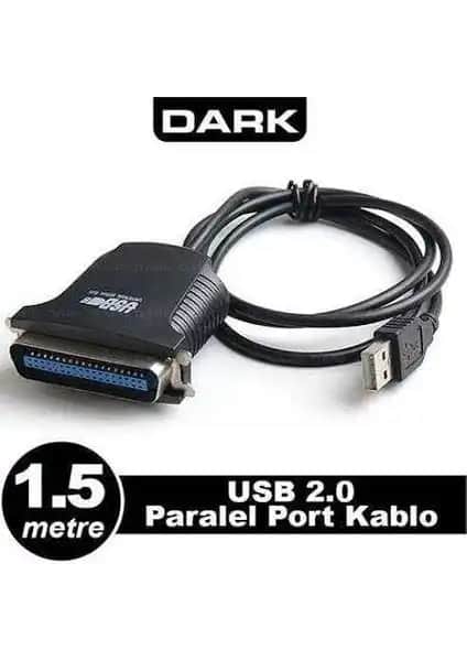 Dark DK CB USB2XLPT USB Paralel Port Dönüştürücü Kablo ile Eski Cihazlarınızı Modernleştirin