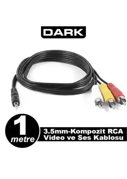 Dark DK-CB-VCOMX35 2x Erkek RCA ve Stereo Ses Kablosu Detaylı İnceleme
