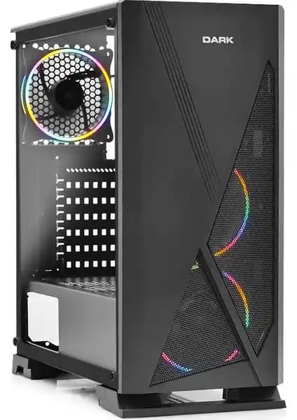 Dark Raider Bilgisayar Kasası 3x12cm RGB Fanlı Temperli Cam ve Gelişmiş Soğutma Özellikleri