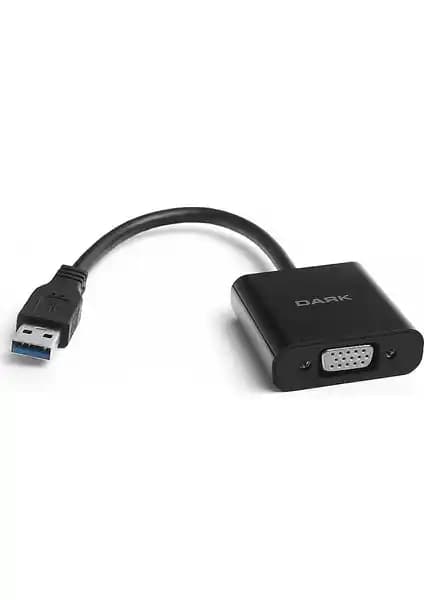 Dark UGA34 DK-AC-UGA34 VGA-USB 3.0 Adaptör ile Yüksek Çözünürlükte Görüntü Aktarımı