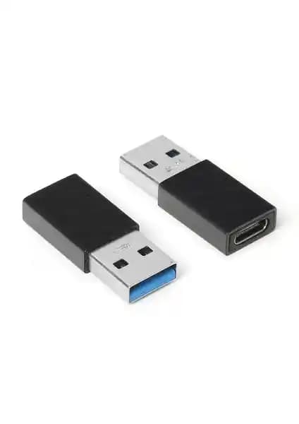 Dark USB 3.0 Type A Erkek – USB 3.1 Type C Dişi Dönüştürücü ile Eski ve Yeni Cihazlar Arasında Bağlantı Kolaylığı
