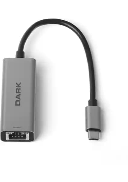 Dark USB 3.1 Type-C Gigabit Ethernet Adaptörü ile Yüksek Hızlı ve Güvenilir Bağlantı Sağlama
