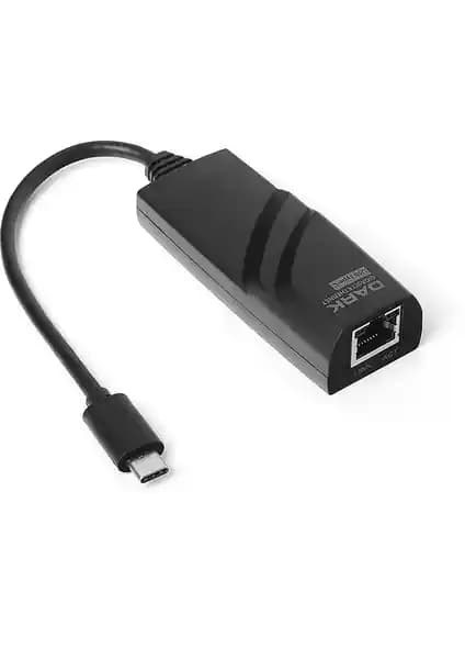 Dark USB 3.1 Type C Gigabit Ethernet Adaptörü ile Yüksek Hızlı ve Güvenilir Bağlantı