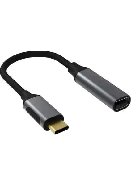 Daytona FC-K01 MacBook Uyumlu Type-C Mini DisplayPort 4K Ultra HD Görüntü Aktarıcı Adaptör