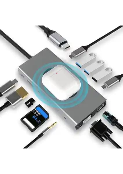 Daytona WW-9 MacBook Uyumlu Çok Fonksiyonlu Çoklu Bağlantı Hub Adaptörü