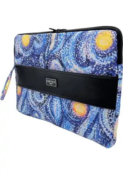 Differ Studio Van Gogh Desenli 15.6 İnç Su Geçirmez Kılıf Şık ve Koruyucu Tasarım