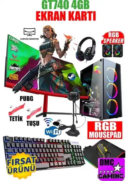 DMC N12X Masaüstü Oyun ve Çalışma Bilgisayarı Yüksek Performans ve Şık Tasarım