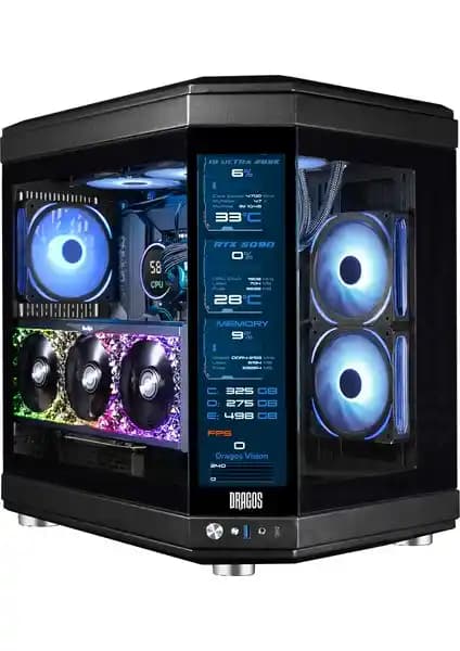 Dragos North Evo Vision LCD ve ARGB Fanlı Gaming Kasa İncelemesi