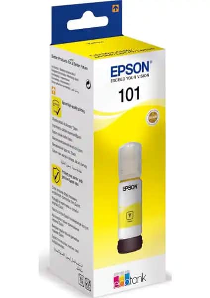 Epson 101 Sarı Mürekkep Şişesi: Yüksek Kalite ve Uzun Ömürlü Baskı Çözümü