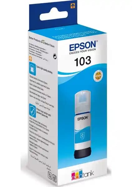 Epson 103 Cyan Mürekkep Şişesi: Yüksek Kalite ve Güvenilir Baskı Çözümüdür