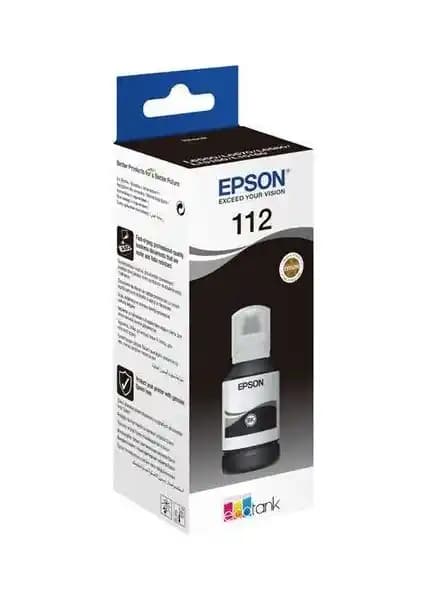 Epson C13T06C14A 112 Siyah Orijinal Mürekkep Kartuşu Yüksek Kapasite ve Güvenilirlik