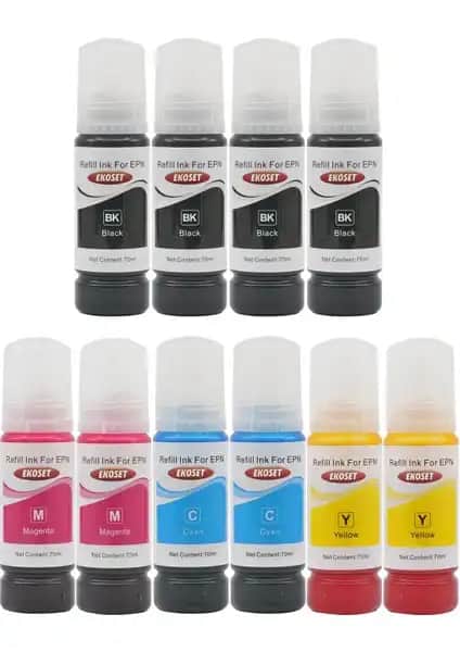 Epson Ecotank Uyumlu Muadil Mürekkep Seti Yüksek Verimlilik ve Ekonomik Çözüm