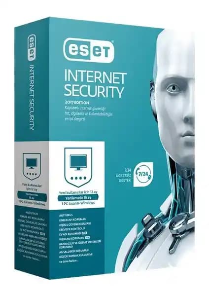 ESET Internet Security 1 Cihaz 1 Yıl Dijital Kod Güvenlik Yazılımı Türkiye Garantili