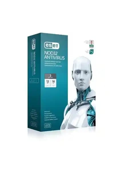 Eset NOD32 Antivirüs V9 3 Kullanıcı Yıllık Lisans Güçlü Güvenlik Çözümü