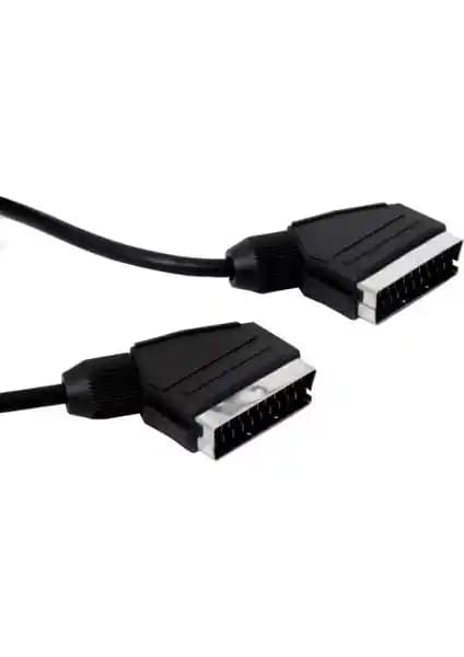 Eski TV ve Cihazlar İçin 1.2 Metrelik Scart Bağlantı Kablosu Yüksek Kalite Performans